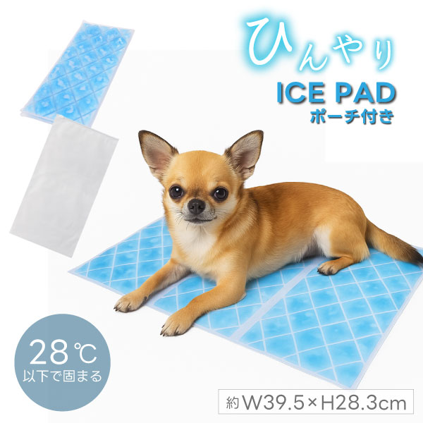 【クールグッズ】アイス敷きパッド(EVAポーチ付)