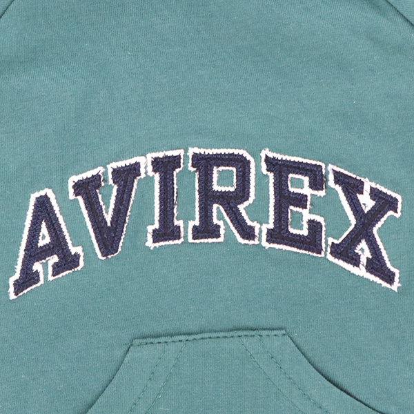 AVIREX（アヴィレックス）アーチロゴフードパーカー
