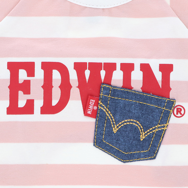 2024春夏 EDWIN（ エドウィン）デニムポケットボーダーTシャツ