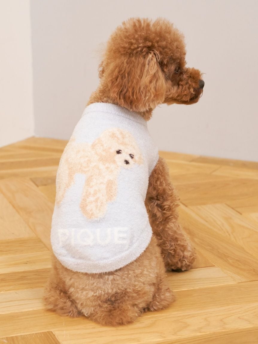 gelato pique(ジェラートピケ)【CAT&DOG】【販路限定商品】スムーズィートイプードル柄JQDプルオーバー|全4色