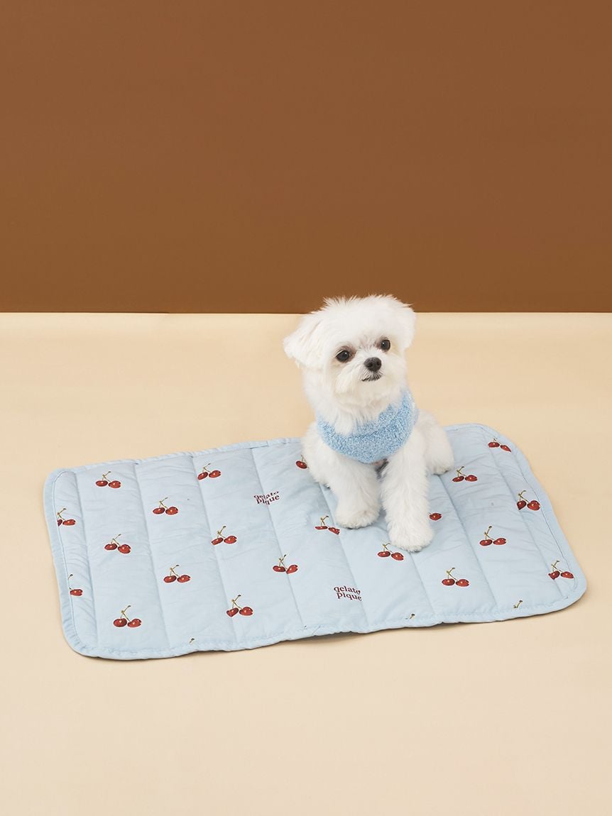 gelato pique(ジェラートピケ))【CAT&DOG】【販路限定商品】チェリー柄カフェマット|全2色