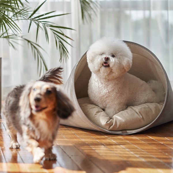 【RED DOTデザイン賞】HOWLPOT（ハウルポット）犬用ハウス クッション付き / HOWLY Oatmeal Beige