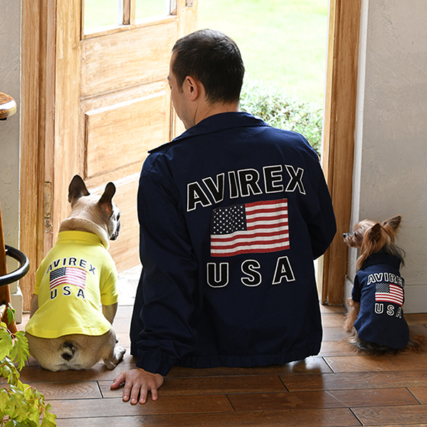 2023春夏 AVIREX（アヴィレックス）U.S FLAGポロシャツ | 犬服・ドック