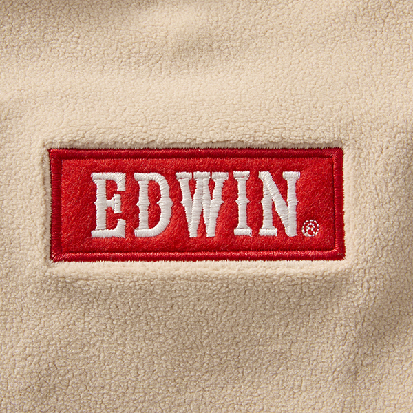 2024新商品 EDWIN（ エドウィン）もっちりフリースロゴスウェット