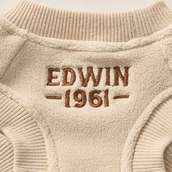 2024新商品 EDWIN（ エドウィン）もっちりフリースロゴスウェット