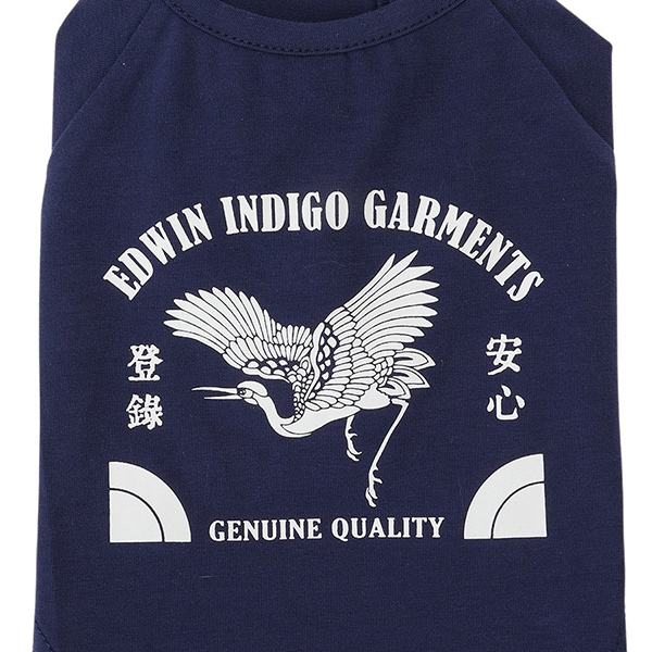 【先行予約販売期間のみ10％OFF！】2025新商品 EDWIN（ エドウィン）藍染風タンチョウTシャツ