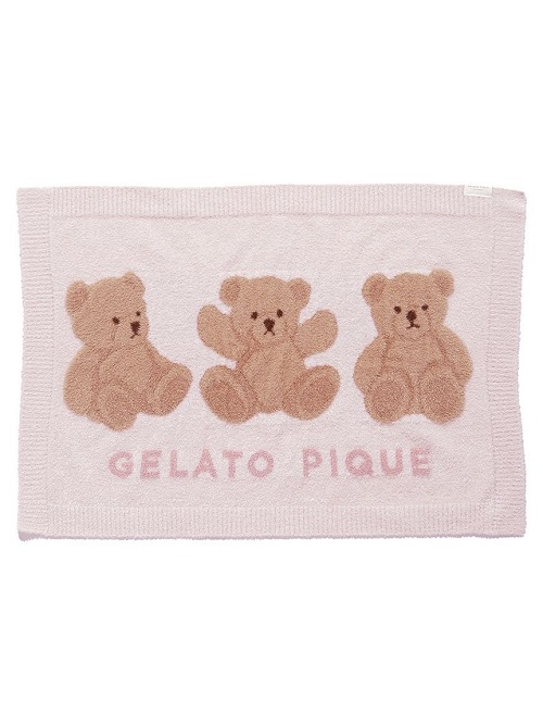 gelato pique（ジェラートピケ）【CAT&DOG】【販路限定商品】ベアジャガードブランケット｜全2色