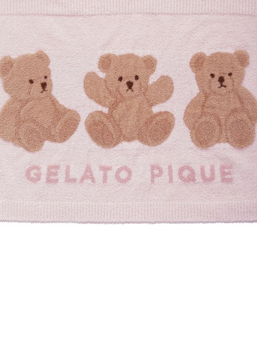 gelato pique（ジェラートピケ）【CAT&DOG】【販路限定商品】ベアジャガードブランケット｜全2色