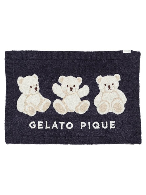 gelato pique（ジェラートピケ）【CAT&DOG】【販路限定商品】ベアジャガードブランケット｜全2色