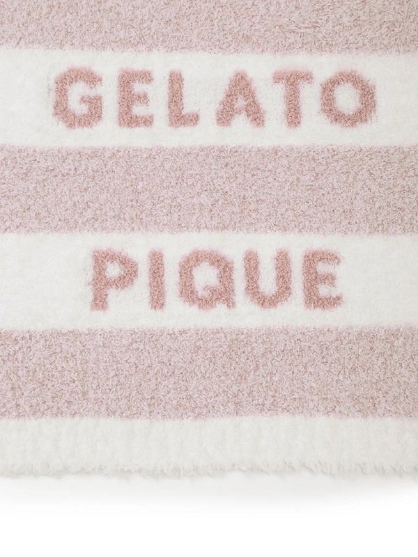 gelato pique（ジェラートピケ）【CAT&DOG】【販路限定商品】ジェラートメランジ2ボーダーブランケット｜全3色