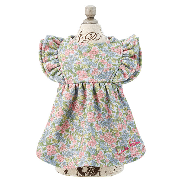 2024新商品 LAURA ASHLEY（ローラアシュレイ）裏起毛ダブルフリルワンピース