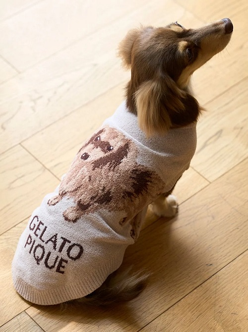 gelato pique（ジェラートピケ）【CAT&DOG】【販路限定商品】ダックスフンドジャガードノースリーブプルオーバー｜全2色