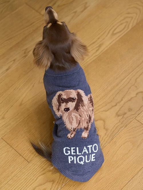 gelato pique（ジェラートピケ）【CAT&DOG】【販路限定商品】ダックスフンドジャガードノースリーブプルオーバー｜全2色