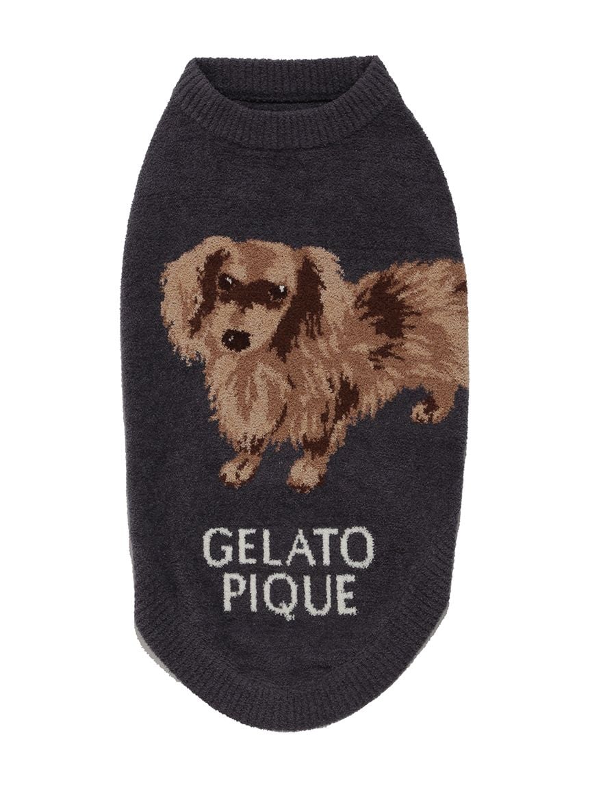 gelato pique（ジェラートピケ）【CAT&DOG】【販路限定商品】ダックスフンドジャガードノースリーブプルオーバー｜全2色